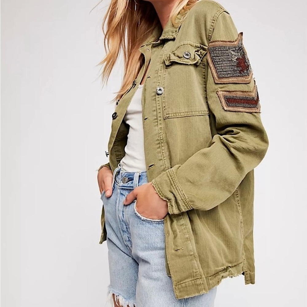 Olive Green Military Jacket